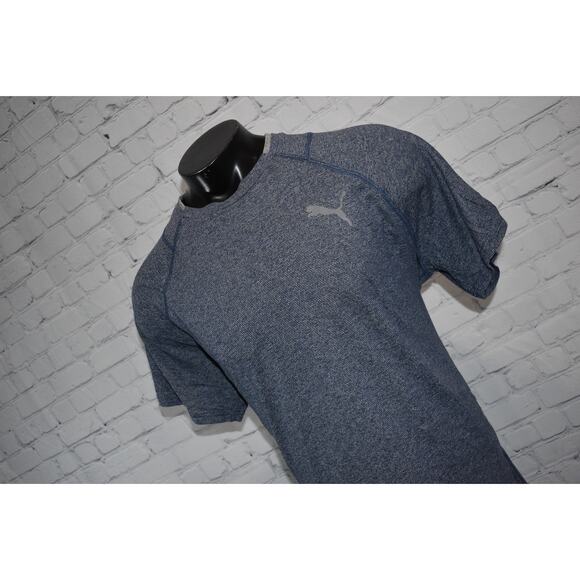 Puma Shirt Mens Size XL Gym Workout Blue Polyester Blend Athletic - Picture 5 of 5
